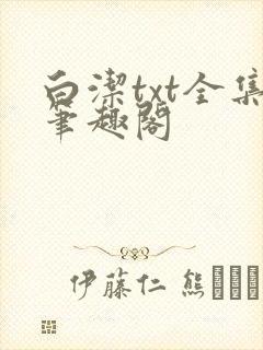 白洁txt全集笔趣阁