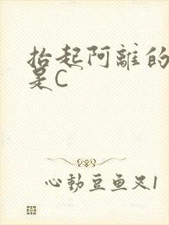 抬起阿离的腿就是C