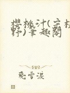 樱桃汁(宋枝江野)笔趣阁