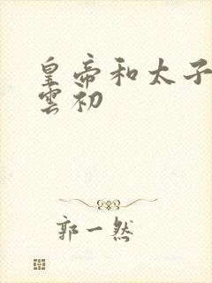 皇帝和太子妃h云初