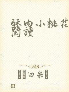 酥肉小桃花全文阅读