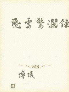 飞云惊澜录