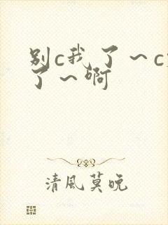 别c我了～c烂了～啊