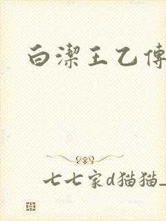 白洁王乙传说
