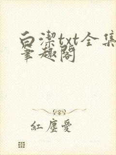 白洁txt全集笔趣阁