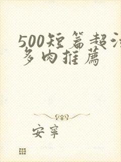500短篇超污多肉推荐