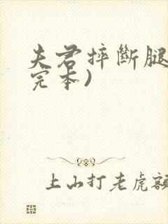 夫君摔断腿后(完本)