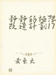 静静的极限自我改造计划17