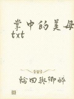 掌中的美母版主txt