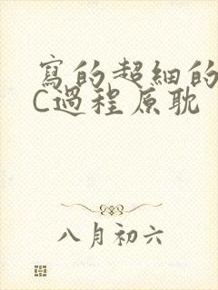 写的超细的多肉C过程原耽