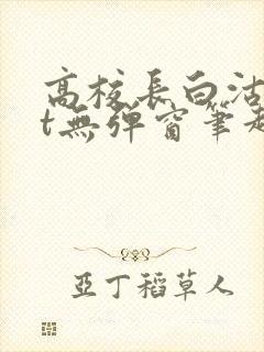 高校长白沽txt无弹窗笔趣阁