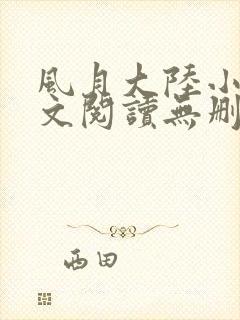 风月大陆小说全文阅读无删减