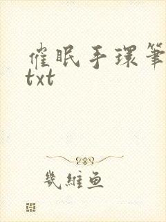 催眠手环笔趣阁txt