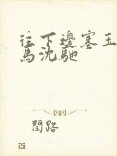 往下边塞玉器骑马沈驰