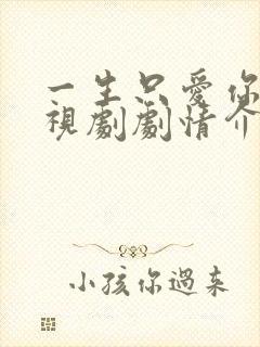 一生只爱你 电视剧剧情介绍