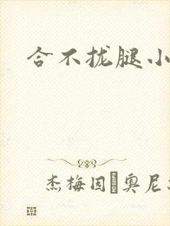 合不拢腿小说