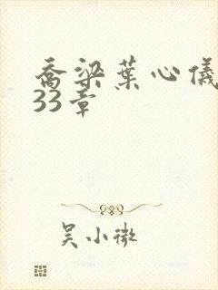 乔梁叶心仪3233章