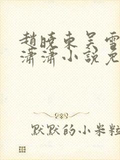 赵晓东吴雪晴王潇潇小说免费阅读