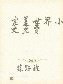 完美世界小说全文免费