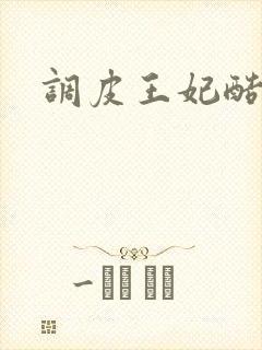 调皮王妃酷王爷