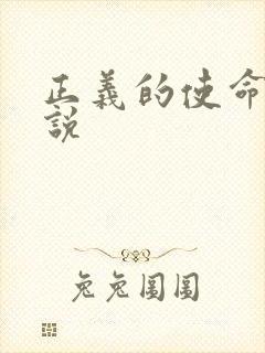 正义的使命 小说