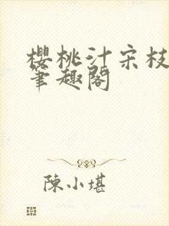 樱桃汁宋枝江野笔趣阁