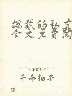 总裁的私有宝贝全文免费阅读