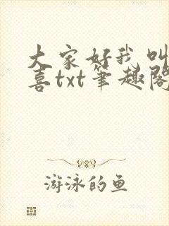 大家好我叫林小喜txt笔趣阁
