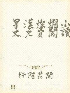 星汉灿烂小说全文免费阅读