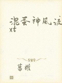 混蛋神风流史txt