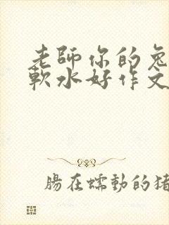 老师你的兔子好软水好作文免费阅读