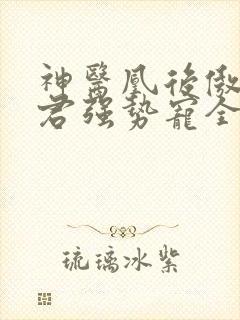 神医凰后傲娇暴君强势宠全文免费阅读