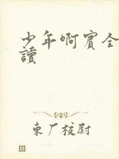 少年啊宾全文阅读