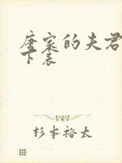 唐家的夫君们帘下衾