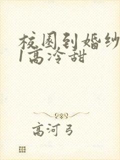 校园到婚纱1V1高冷甜