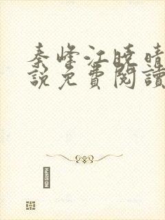 秦峰江晓晴的小说免费阅读