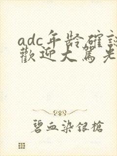 adc年龄确认欢迎大驾光临小说