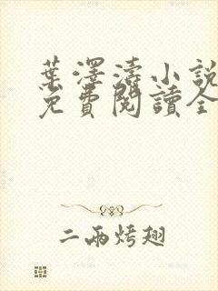 叶泽涛小说全文免费阅读全文