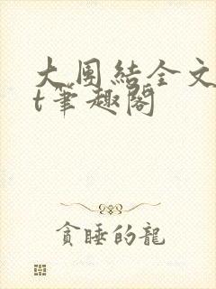 大团结全文txt笔趣阁