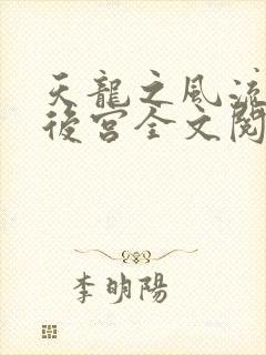 天龙之风流猎艳后宫全文阅读