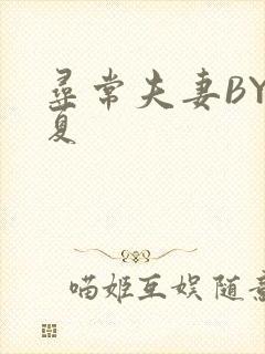 寻常夫妻BY写夏