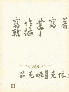 写作业写着写着就插了