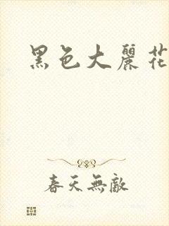 黑色大丽花图片