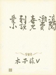 爱到春潮滚滚来小说免费阅读