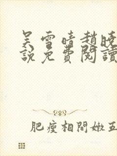 吴雪晴赵晓东小说免费阅读