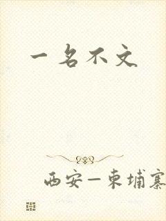 一名不文