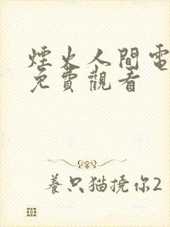 烟火人间电视剧免费观看