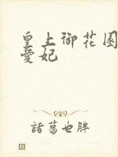 皇上御花园中要爱妃