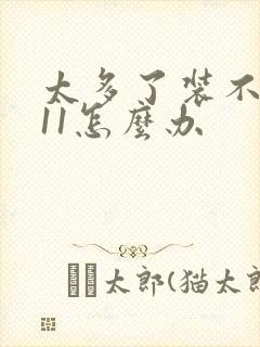 太多了装不下h11怎么办