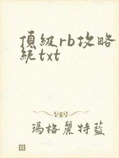 顶级rb攻略系统txt